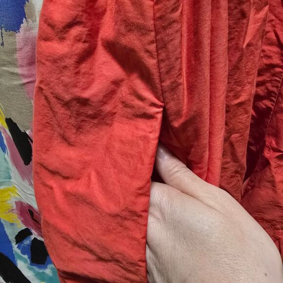 Maeve Anthropologie red sleeveless eyelet embroidered wide leg romper large - Picture 8 of 13